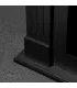 Camino a bioetanolo biocamino da terra Cambridge in legno Nero 110x36x100h