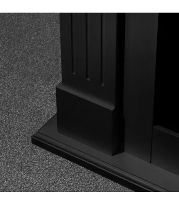 Camino a bioetanolo biocamino da terra Cambridge in legno Nero 110x36x100h