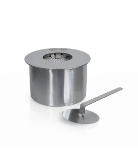 Bruciatore tondo per camino a bioetanolo biocamino inox 2 lt d.20 cm