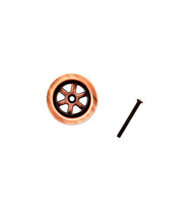 GRIGLIA A CESTELLO RAMATA CON VITE, GATTINARA RAMATE PER PILETTA LAVELLO MM.70x52 COMPLETA DI VITE TGS M6x50