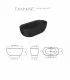 Vasca da bagno freestanding "DANAE" 170x80x59 h in acrilico Nero Opaco I Karag I Ap shop