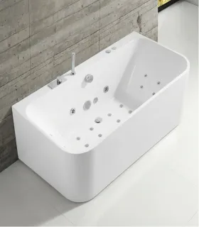 Vasca idromassaggio FANI 170x80 cm bianco lucido con cascata e 10 getti I Karag I Ap shop