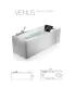 Vasca idromassaggio VENUS 170x70 cm bianco lucido con 6 jumbo jets I Karag I Ap shop