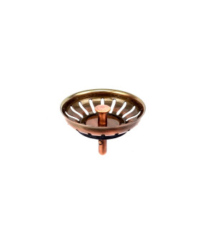 GRIGLIA INOX A CESTELLO PER PILETTE BAKET LAVELLO CUCINA COLOR RAME, GATTINARA