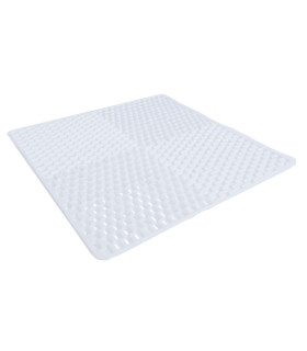 TAPPETO DOCCIA ANTISCIVOLO PL TAPPETINO 50X50 ANTIMUFFA BIANCO