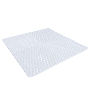 TAPPETO DOCCIA ANTISCIVOLO PL TAPPETINO 50X50 ANTIMUFFA BIANCO