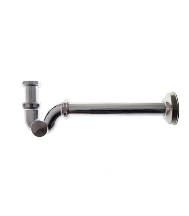 SIFONE A " S " PER BIDET 1"1/4 IN OTTONE CROMATO