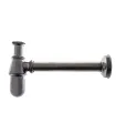 SIFONE A "BOTTIGLIA" 1"1/4 PER LAVABO IN OTTONE CROMO PESANTE