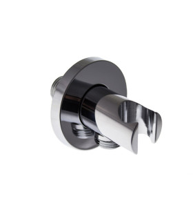 PRESA ACQUA TONDO CON SUPPORTO DOCCIA 1/2"