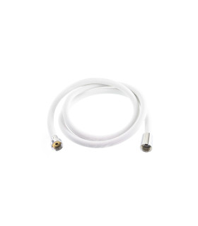 TUBO FLESSIBILE PER DOCCIA IN "ACCIAIO INOX" COLORE BIANCO