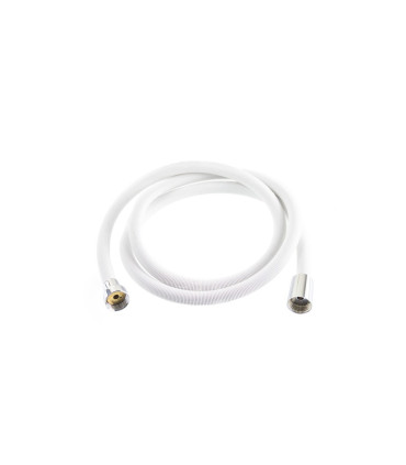 TUBO FLESSIBILE PER DOCCIA IN "ACCIAIO INOX" COLORE BIANCO