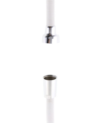 TUBO FLESSIBILE PER DOCCIA IN "ACCIAIO INOX" COLORE BIANCO