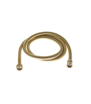 TUBO FLESSIBILE PER DOCCIA DOPPIA GRAFFATURA OTTONE COLORE "ORO"
