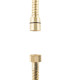 TUBO FLESSIBILE PER DOCCIA DOPPIA GRAFFATURA OTTONE COLORE "ORO"