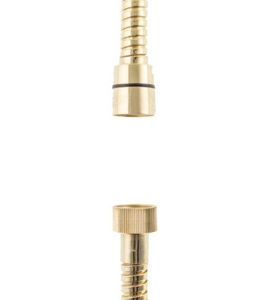 TUBO FLESSIBILE PER DOCCIA DOPPIA GRAFFATURA OTTONE COLORE "ORO"