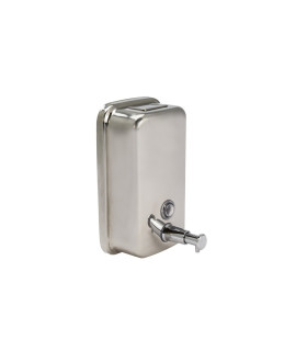 DISTRIBUTORE / DOSATORE DISPENSER SAPONE LIQUIDO IN ACCIAIO A PARETE/MURO IN ACCIAIO "FERIDRAS" 800 ML