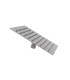 SOFFIONE DOCCIA 20x20 CM ACCIAIO INOX CROMO SLIM 0.5mm QUADRO