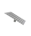 SOFFIONE DOCCIA 20x20 CM ACCIAIO INOX CROMO SLIM 0.5mm QUADRO
