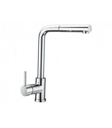 MISCELATORE MONOCOMANDO RUBINETTO LAVELLO CUCINA CANNA TUBO ORIENTABILE CON DOCCETTA ABS MONOGETTO ESTRAIBILE GABOLI LUIGI