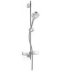 ASTA SALISCENDI DOCCIA REGOLABILE HANSABASIC JET 4478 0133 CROMO CON DOCCETTA MULTIFUNZIONE - 1