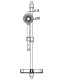 ASTA SALISCENDI DOCCIA REGOLABILE HANSABASIC JET 4478 0133 CROMO CON DOCCETTA MULTIFUNZIONE - 3