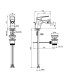 RUBINETTO MISCELATORE MONOCOMANDO BIDET FIMA CARLO FRATTINI SERIE 4 F3762 CROMO - 2