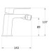 RUBINETTO MISCELATORE MONOCOMANDO BIDET QUADRO - 2